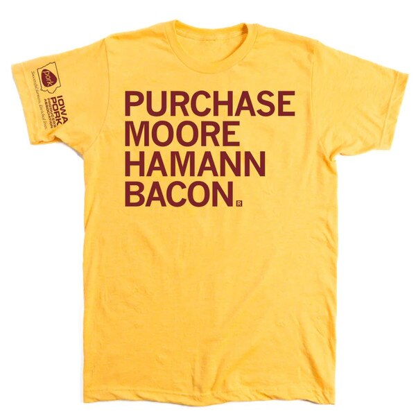 Raygun Gold Purchase Moore Hamann Bacon T-shirt